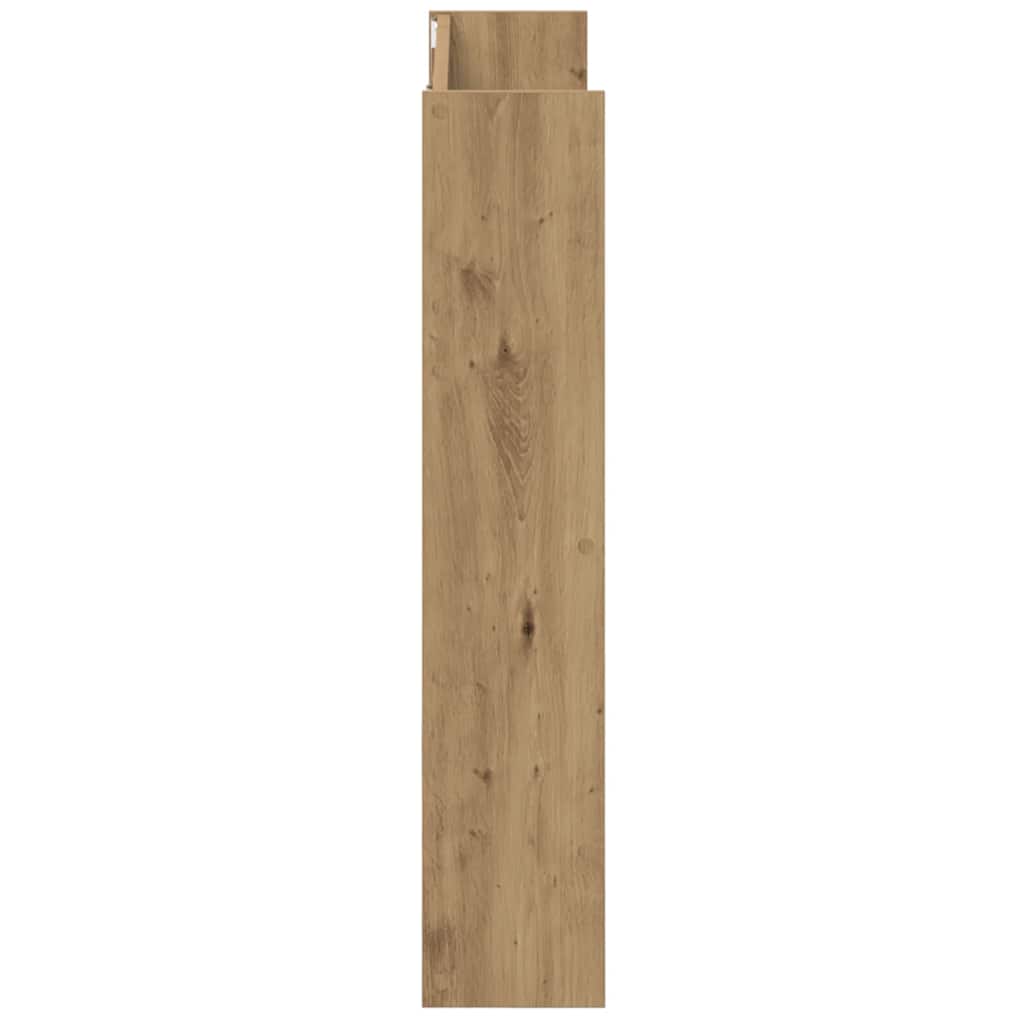 Scarpiera a Muro Rovere Artigianale 80x18x90 cm in Truciolato