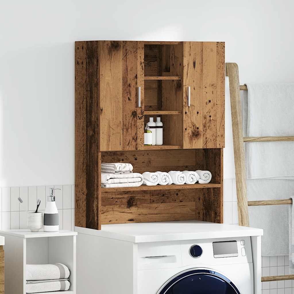 Mobile per Lavatrice Legno Antico 70,5x25,5x90 cm