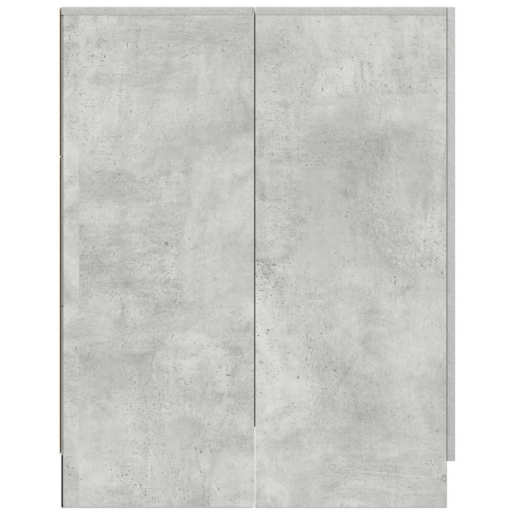 Mobile per Lavatrice Grigio Cemento 70,5x71,5x91,5 cm
