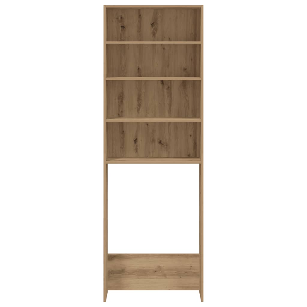 Mobile per Lavatrice Rovere Artigianale 64x24x190 cm