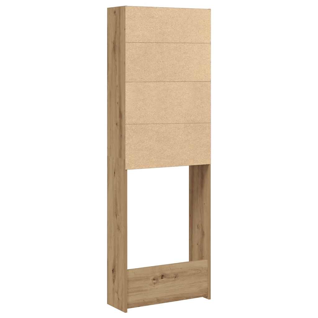 Mobile per Lavatrice Rovere Artigianale 64x24x190 cm