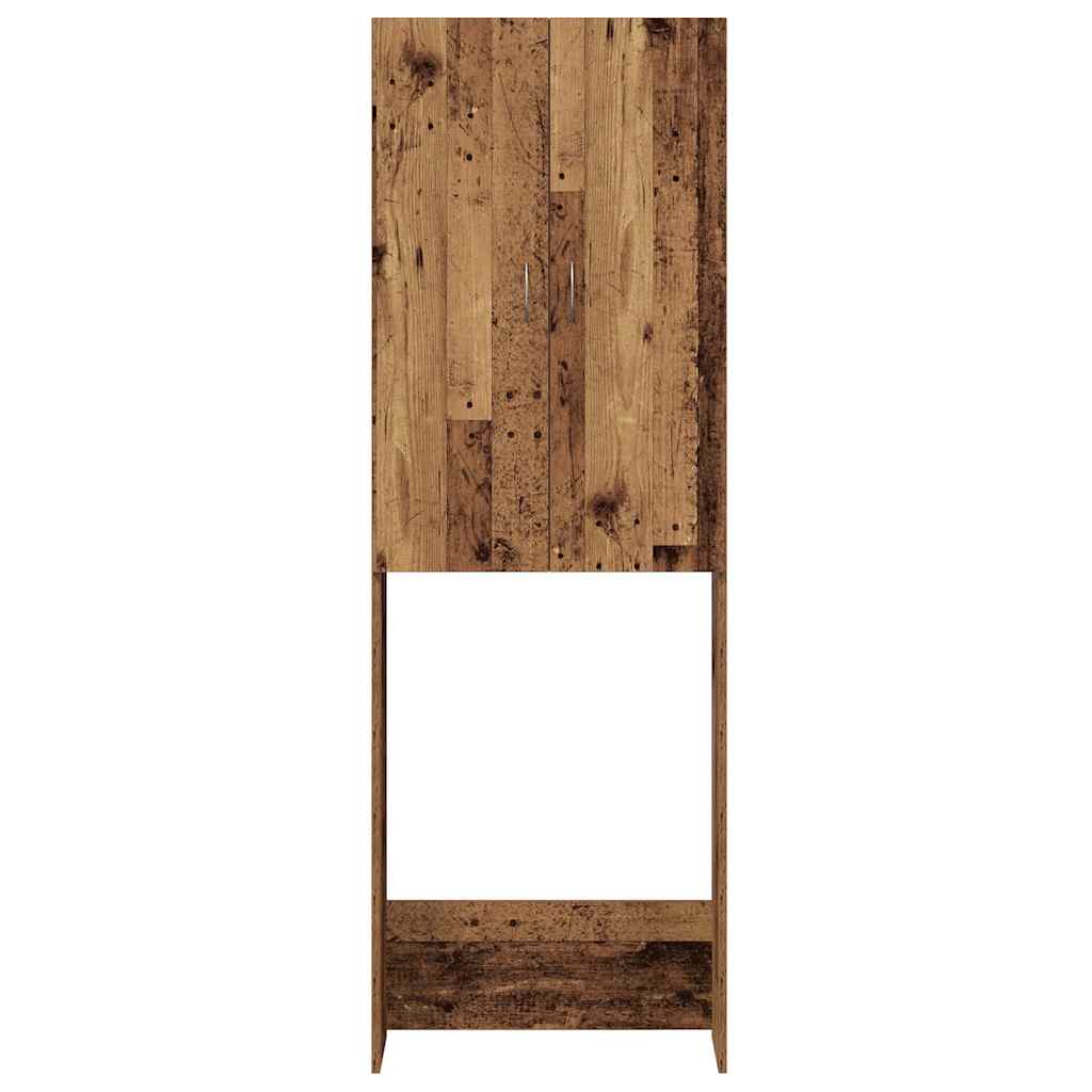 Mobile per Lavatrice Legno Antico 64x25,5x190 cm