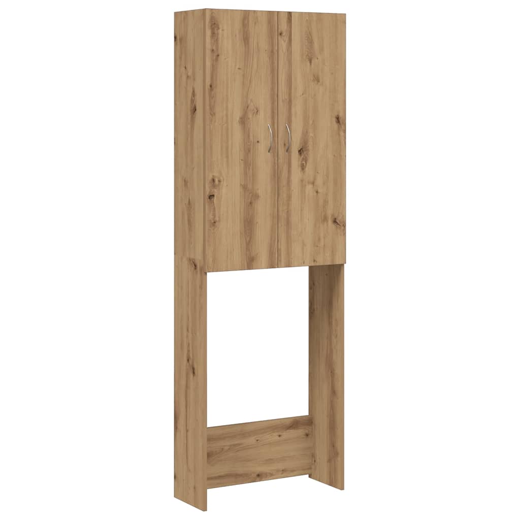 Mobile per Lavatrice Rovere Artigianale 64x25,5x190 cm