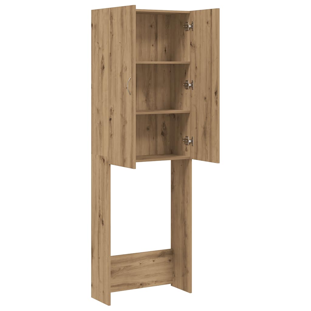 Mobile per Lavatrice Rovere Artigianale 64x25,5x190 cm