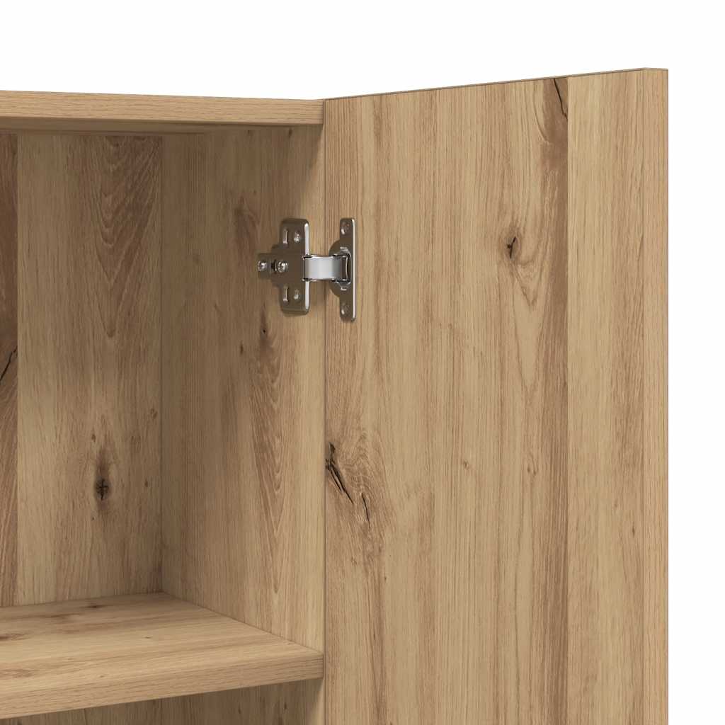 Mobile per Lavatrice Rovere Artigianale 64x25,5x190 cm