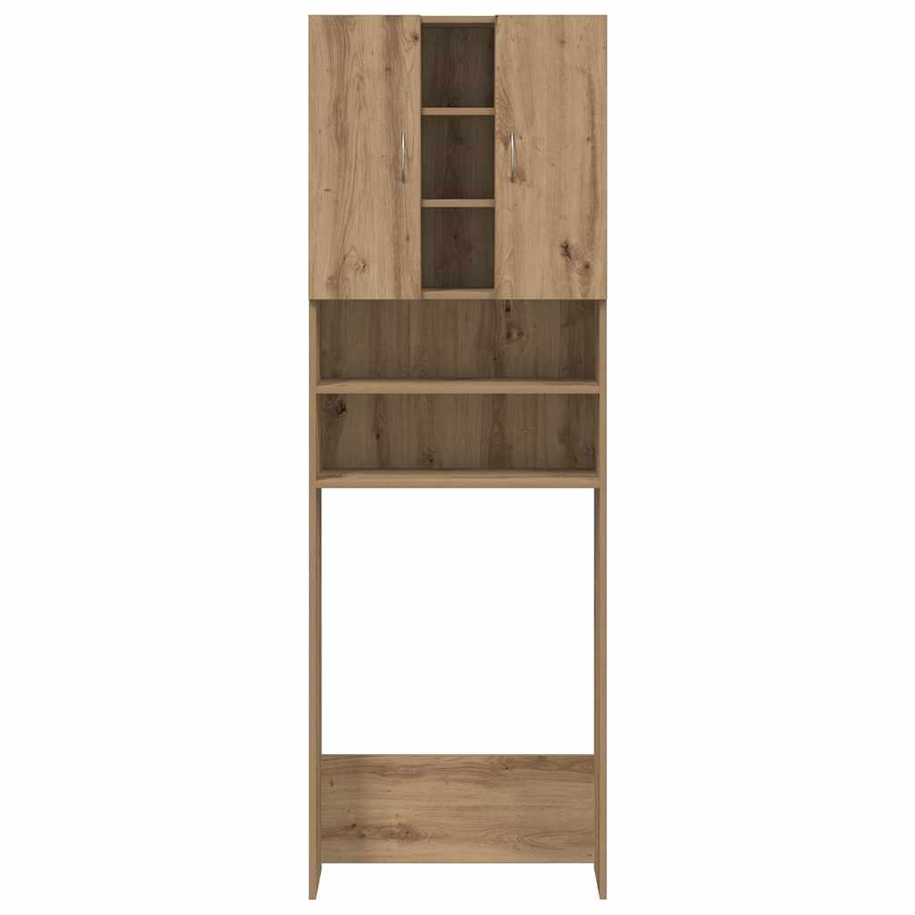 Mobile per Lavatrice Rovere Artigianale 64x25,5x190 cm