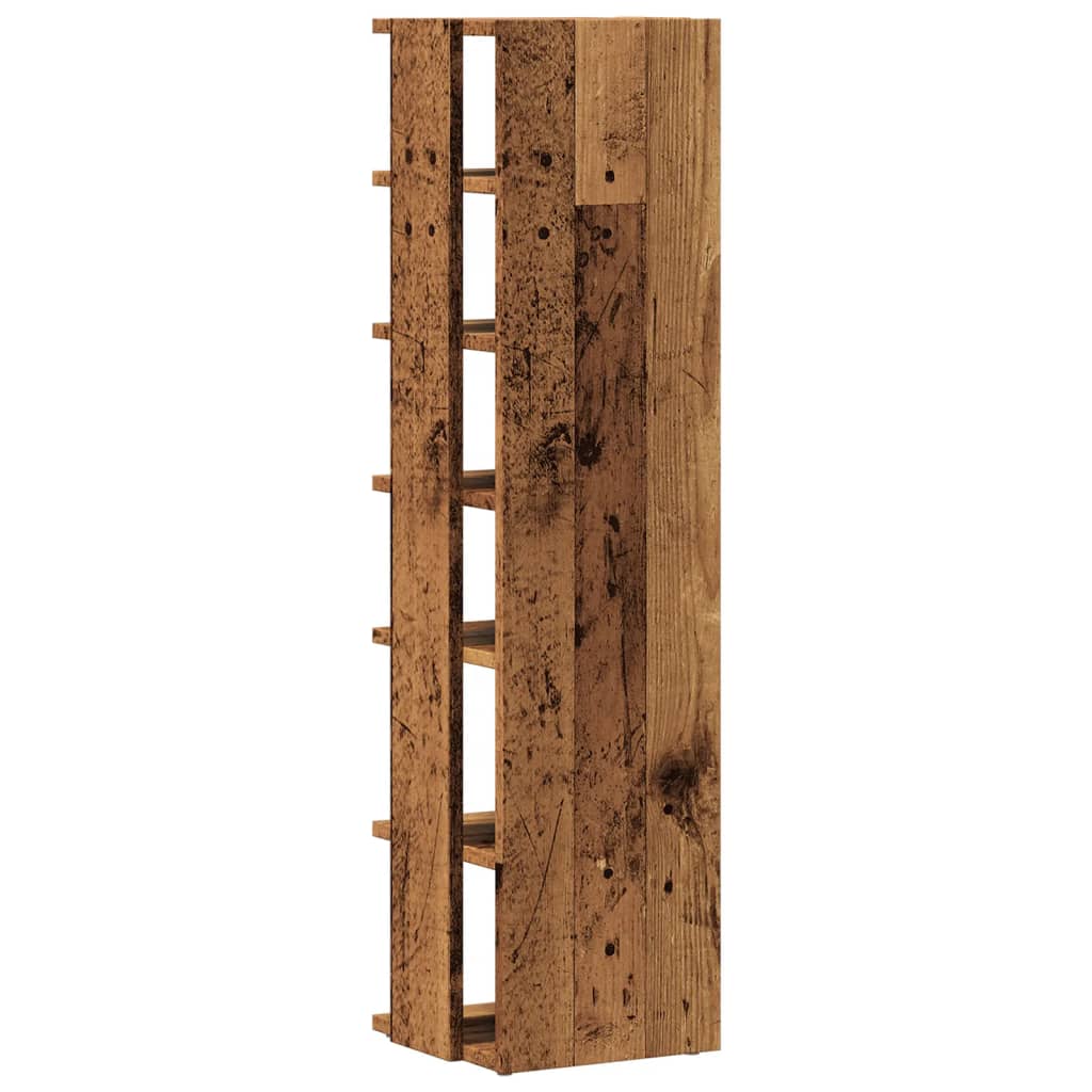 Scarpiera Legno Antico 28x27x102 cm in Legno Multistrato