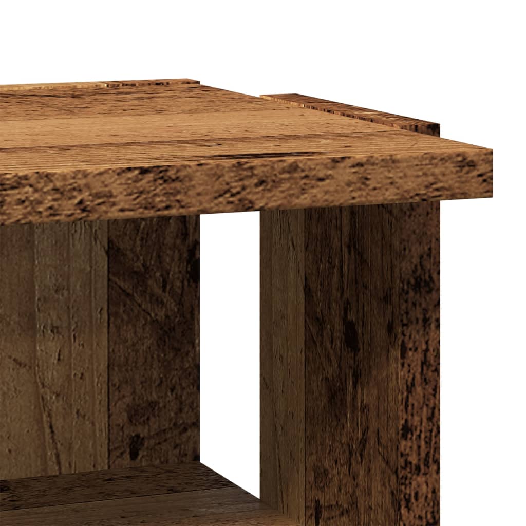 Scarpiera Legno Antico 28x27x102 cm in Legno Multistrato