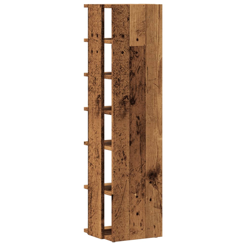 Scarpiere 2 pz Legno Antico 28x27x102 cm in Legno Multistrato