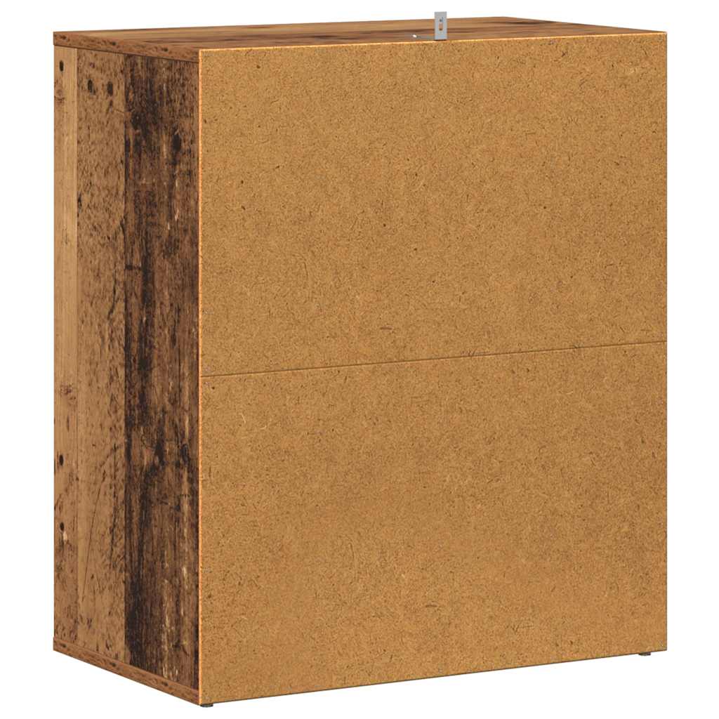 Scarpiera Legno Vecchio 60x35x70 cm in Legno Multistrato