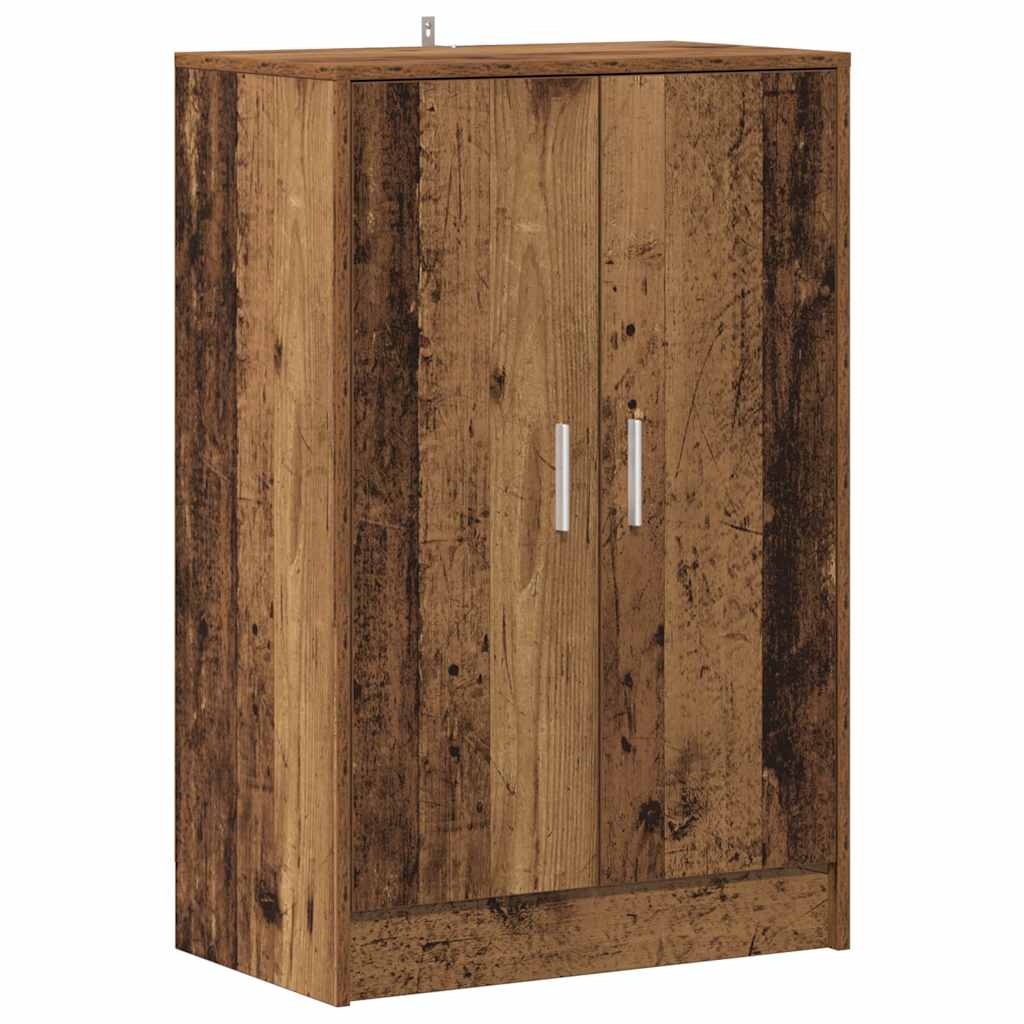 Scarpiera Legno Antico 60x35x92 cm in Legno Multistrato