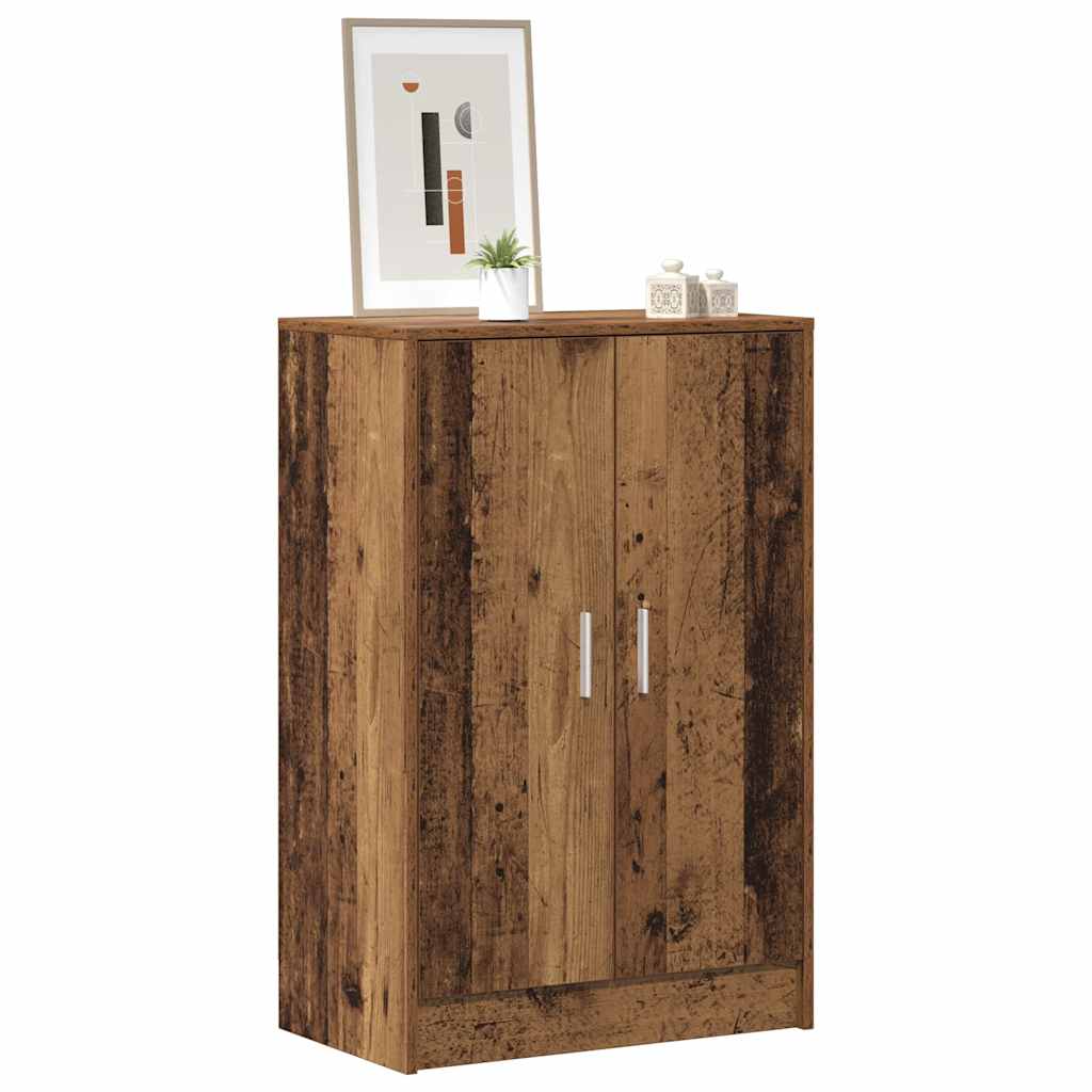 Scarpiera Legno Antico 60x35x92 cm in Legno Multistrato