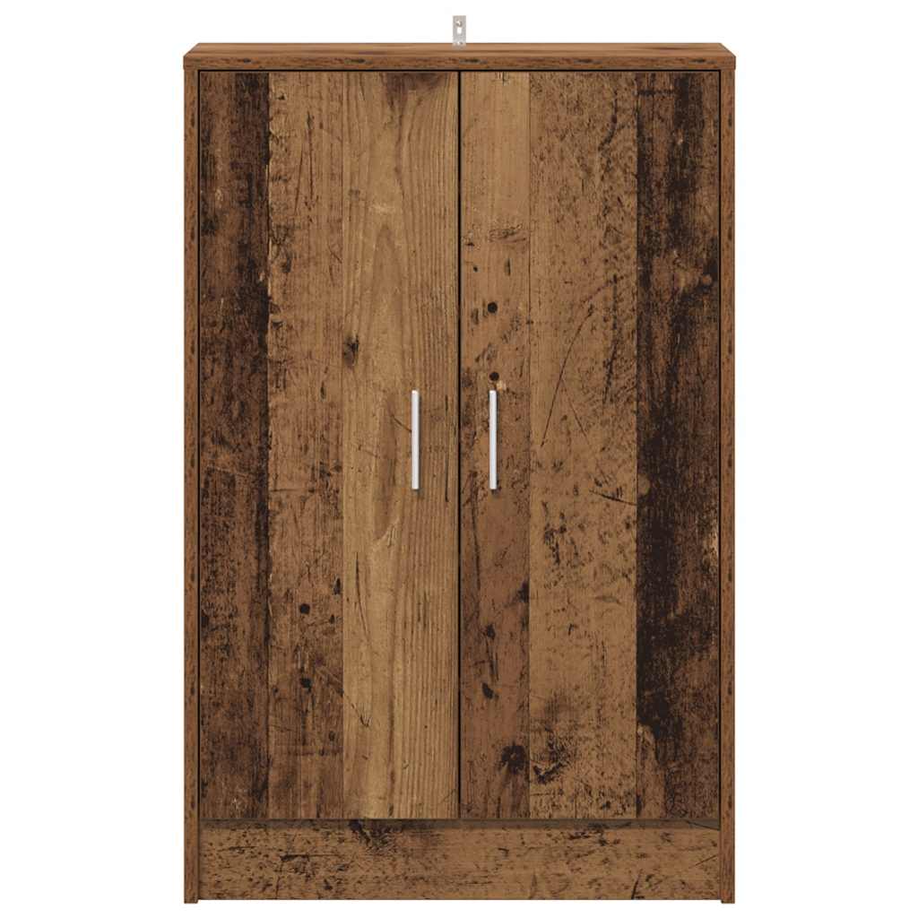 Scarpiera Legno Antico 60x35x92 cm in Legno Multistrato
