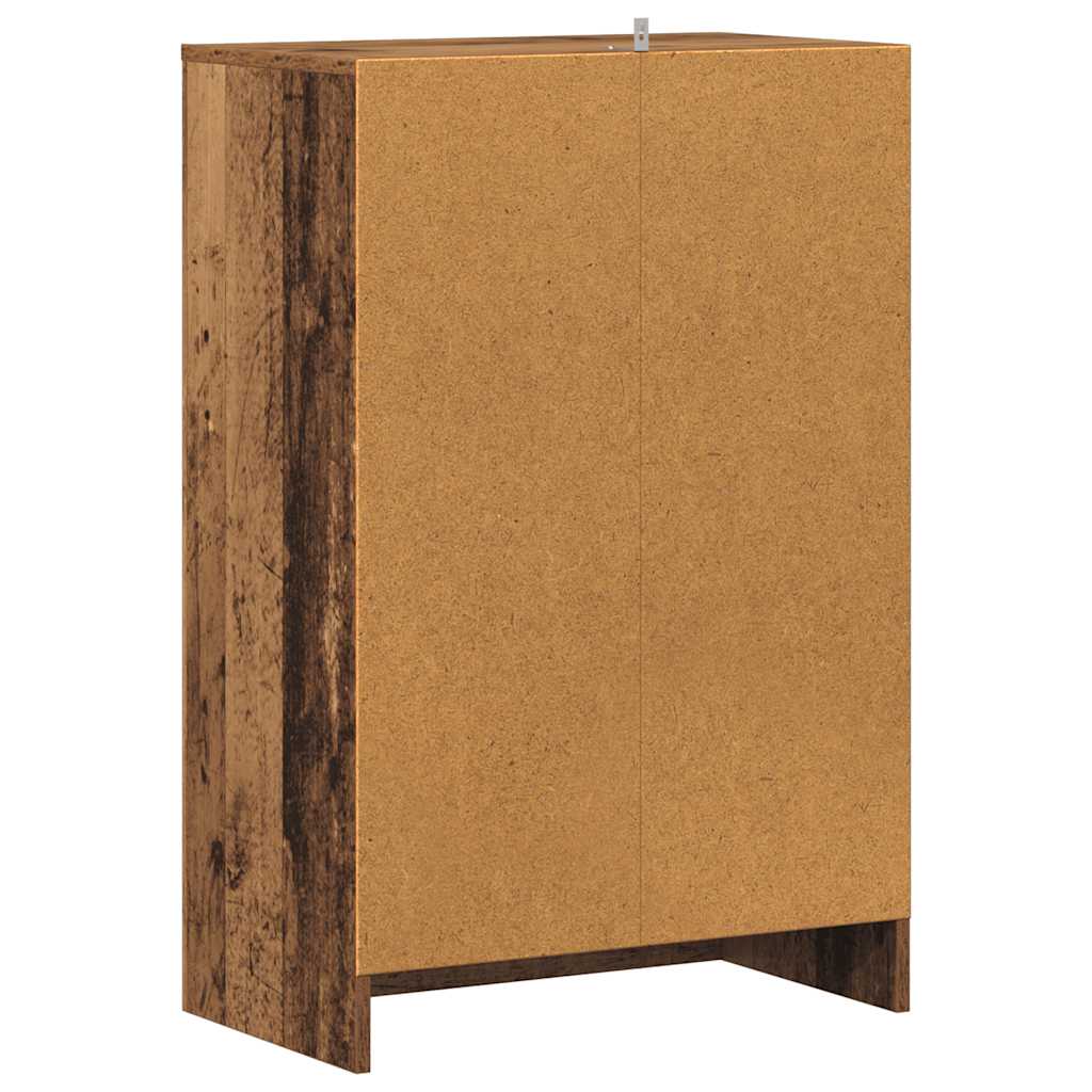 Scarpiera Legno Antico 60x35x92 cm in Legno Multistrato