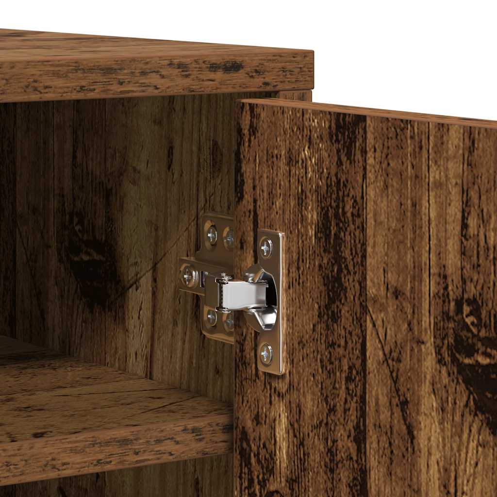 Scarpiera Legno Antico 60x35x92 cm in Legno Multistrato