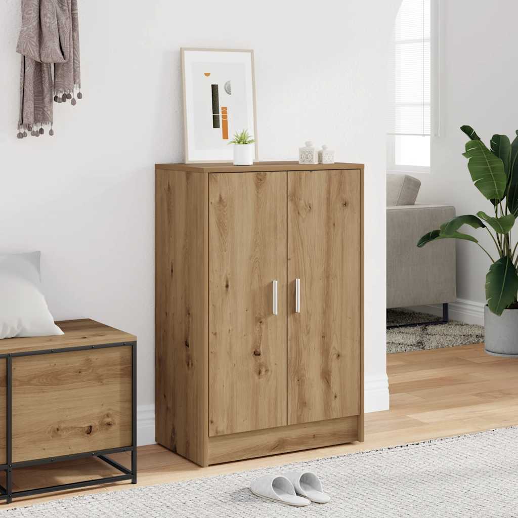 Scarpiera Rovere Artigianale 60x35x92 cm in Legno Multistrato