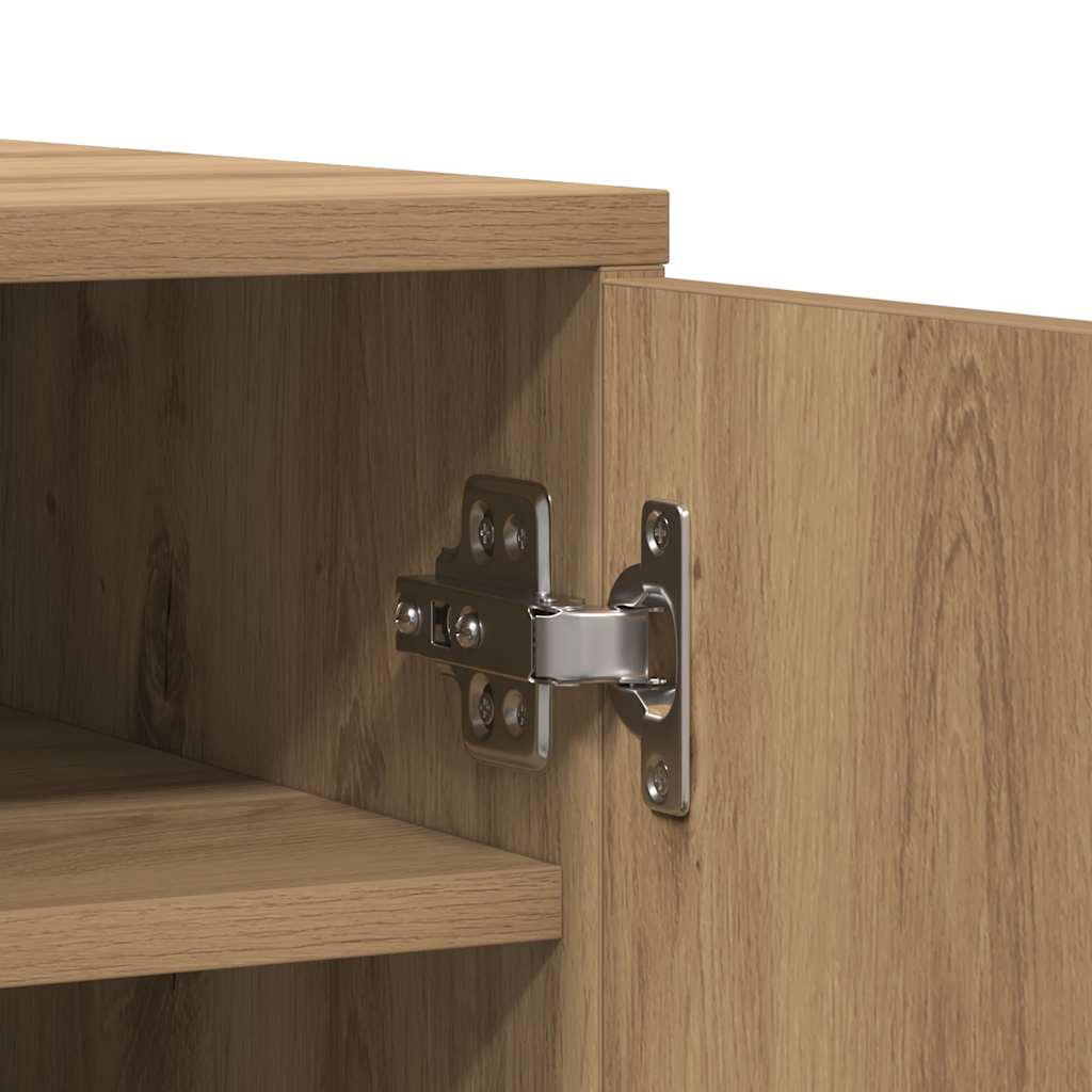 Scarpiera Rovere Artigianale 60x35x92 cm in Legno Multistrato