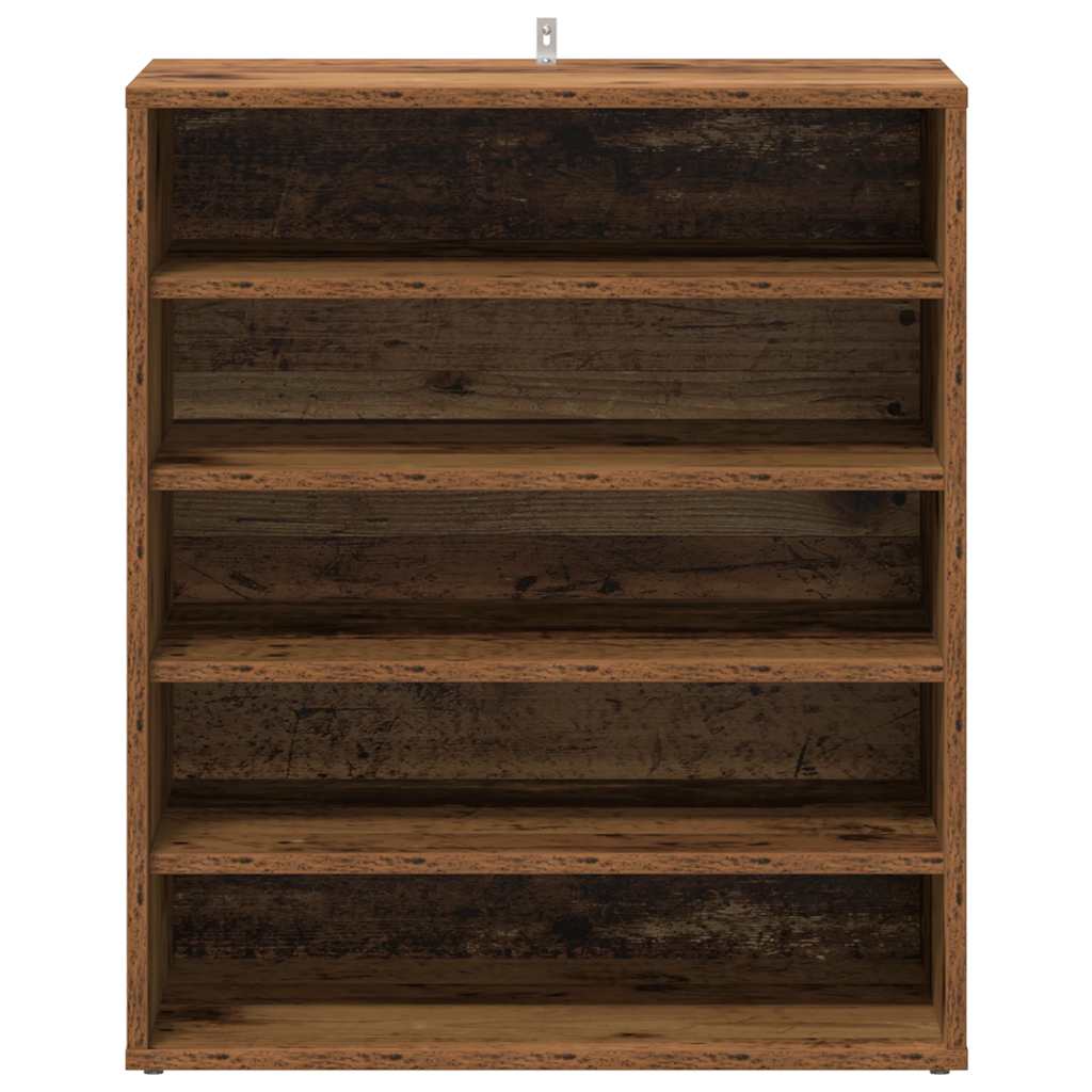 Scarpiera Legno Vecchio 60x35x70 cm in Legno Multistrato