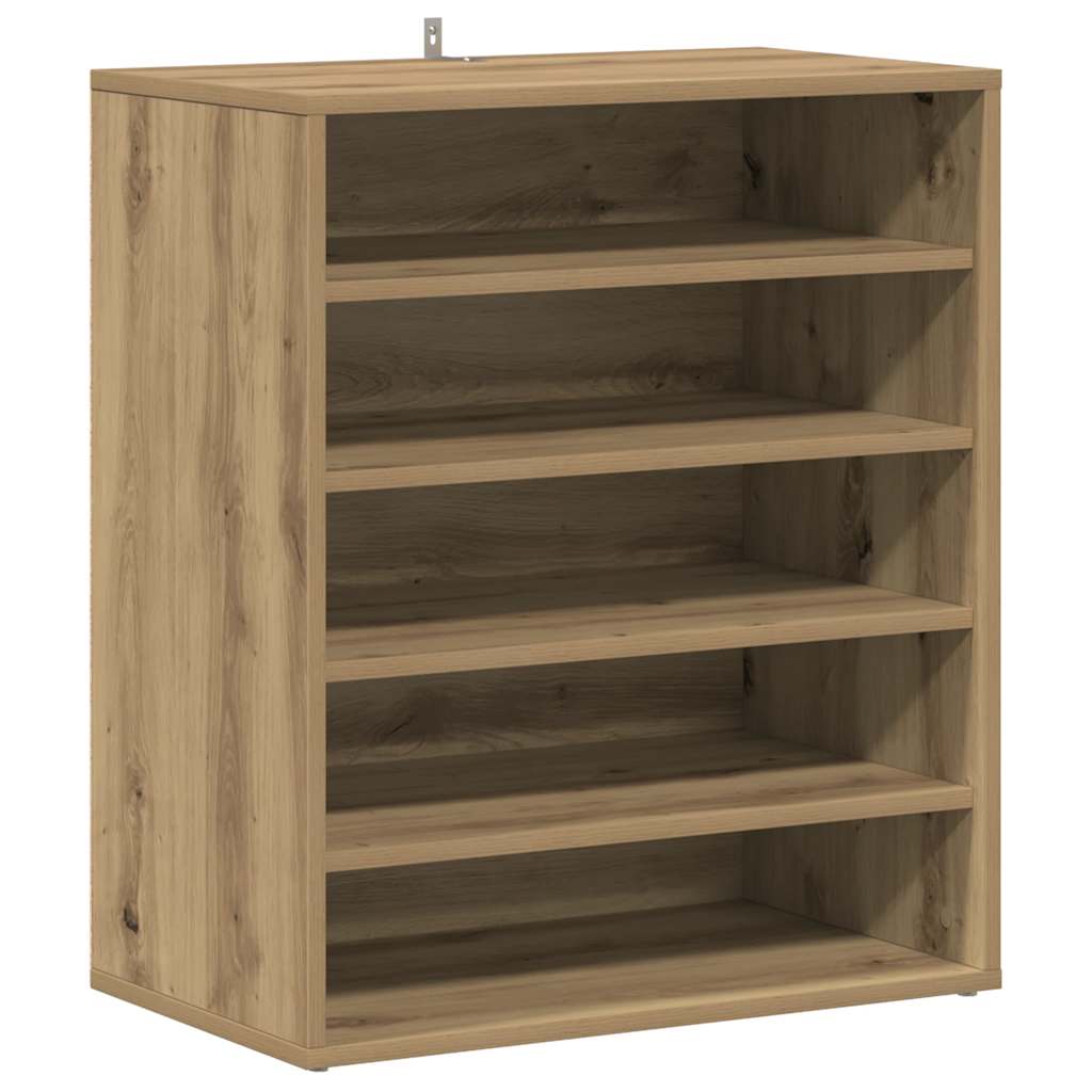Mobile per scarpe 60 x 35 x 70 cm Rovere Artigianale 5 ripiani