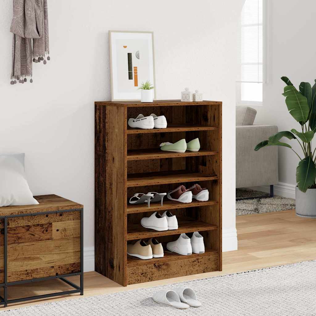 Mobile per scarpe 60 x 35 x 92 cm Legno antico