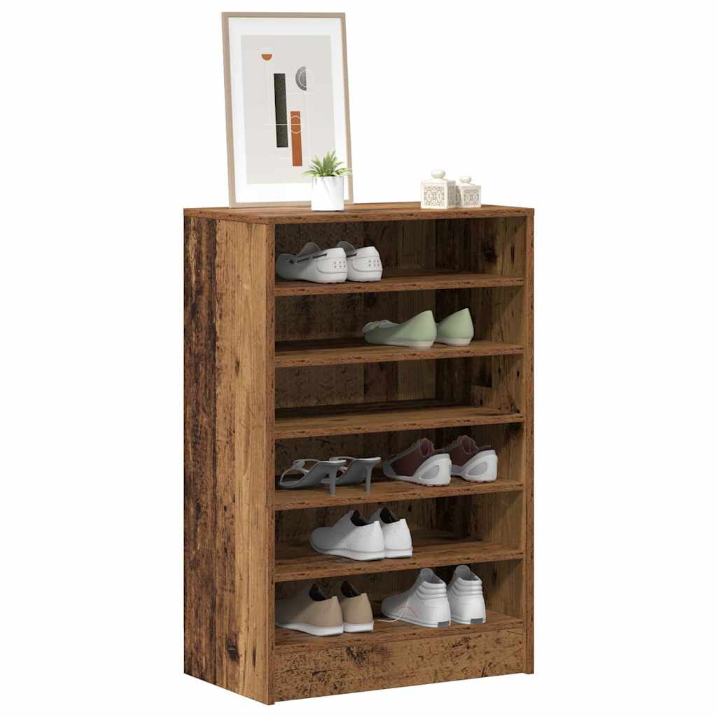 Mobile per scarpe 60 x 35 x 92 cm Legno antico