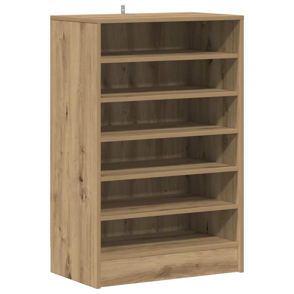 Scarpiera Rovere Artigianale 60x35x92 cm in Legno Multistrato