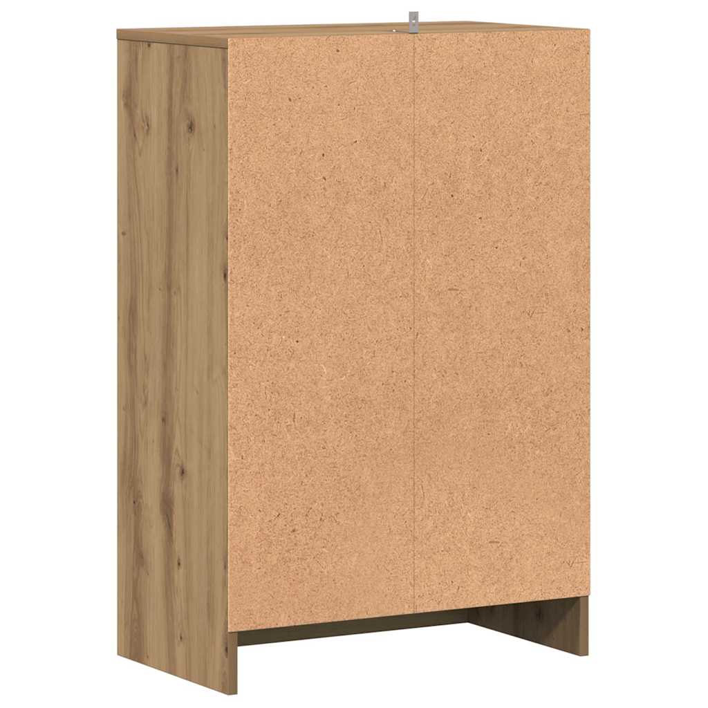 Scarpiera Rovere Artigianale 60x35x92 cm in Legno Multistrato