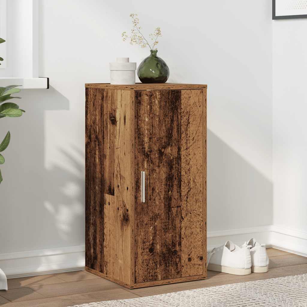 Scarpiera Legno Antico 32x35x70 cm in Truciolato