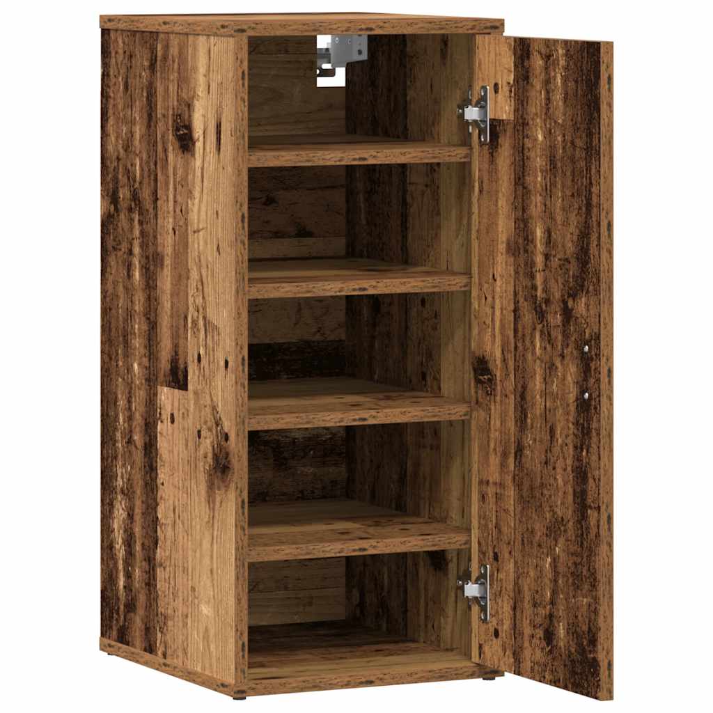 Scarpiere 2 pz Legno Antico 32x35x70 cm in Truciolato