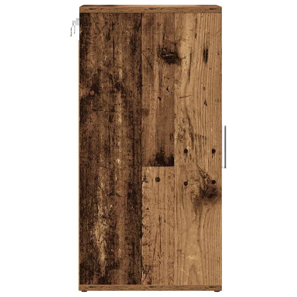 Scarpiere 2 pz Legno Antico 32x35x70 cm in Truciolato
