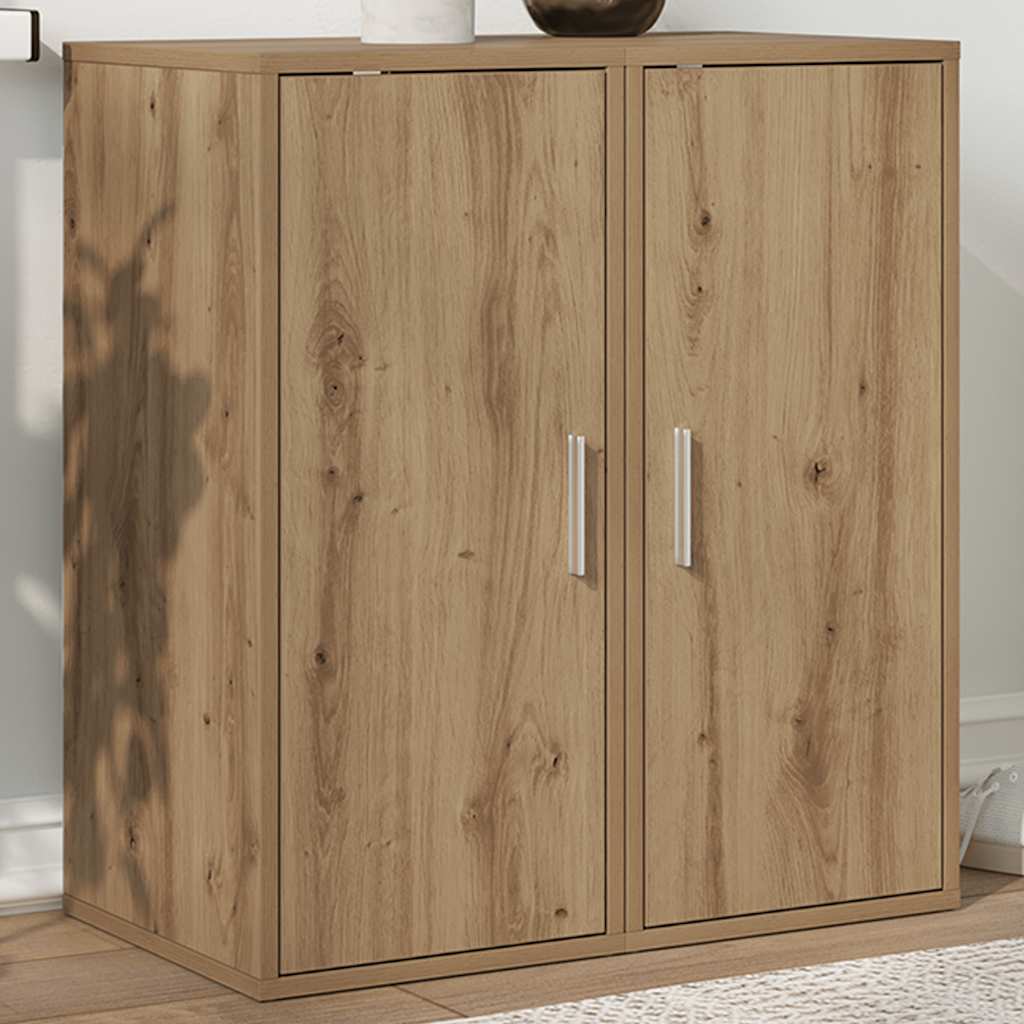 Scarpiere 2 pz Rovere Artigianale 32x35x70 cm in Truciolato