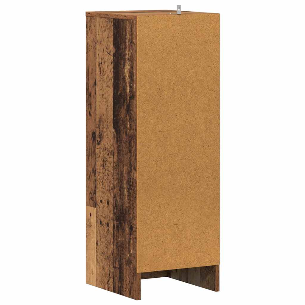 Scarpiera Legno Vecchio 32x35x92 cm in Legno Multistrato