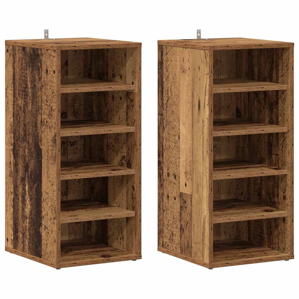 Mobile per scarpe 32 x 35 x 70 cm Legno antico