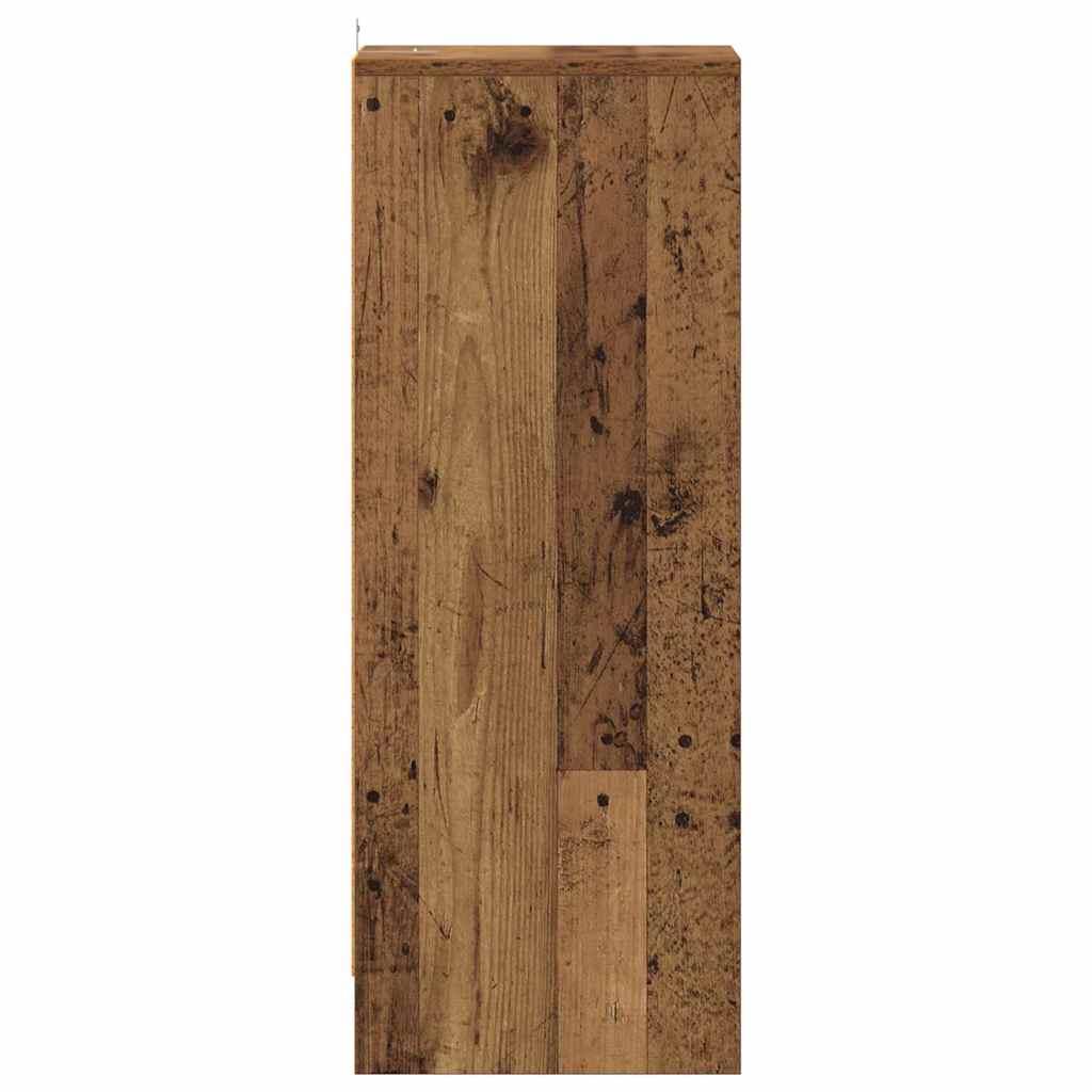 Scarpiera Legno Vecchio 32x35x92 cm in Legno Multistrato