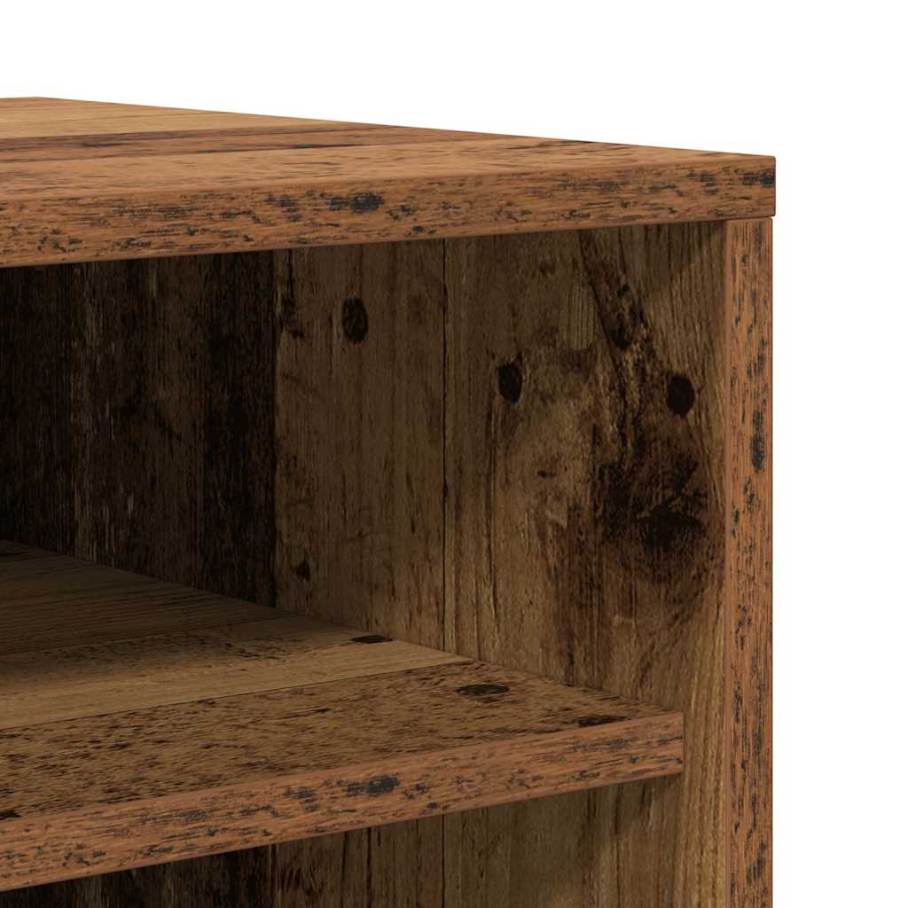 Scarpiera Legno Vecchio 32x35x92 cm in Legno Multistrato