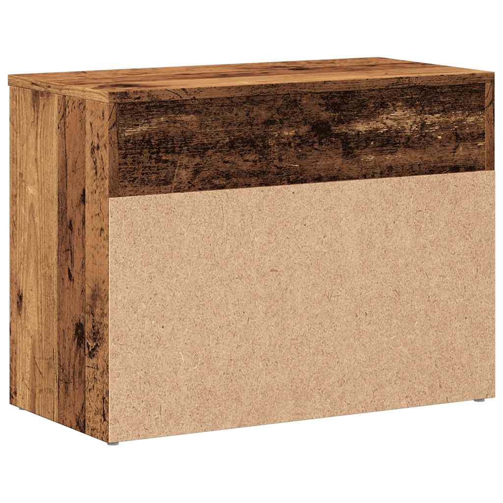 Scarpiera Legno Antico 60x30x45 cm in Legno Multistrato