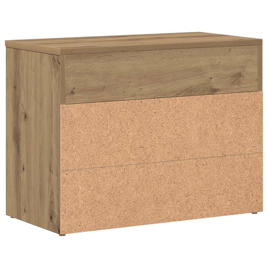 Scarpiera Rovere Artigianale 60x30x45 cm in Legno Multistrato