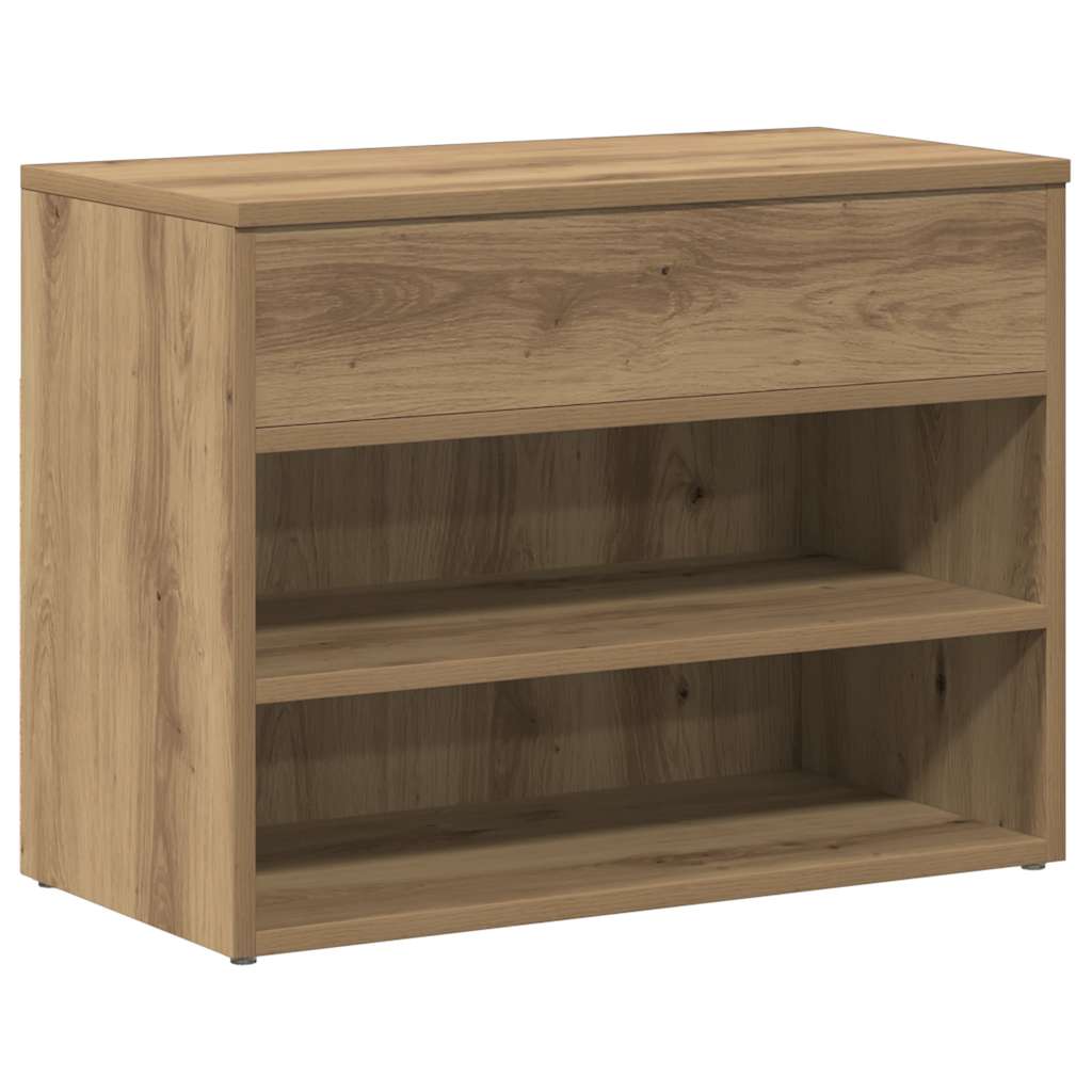 Scarpiera Rovere Artigianale 60x30x45 cm in Legno Multistrato
