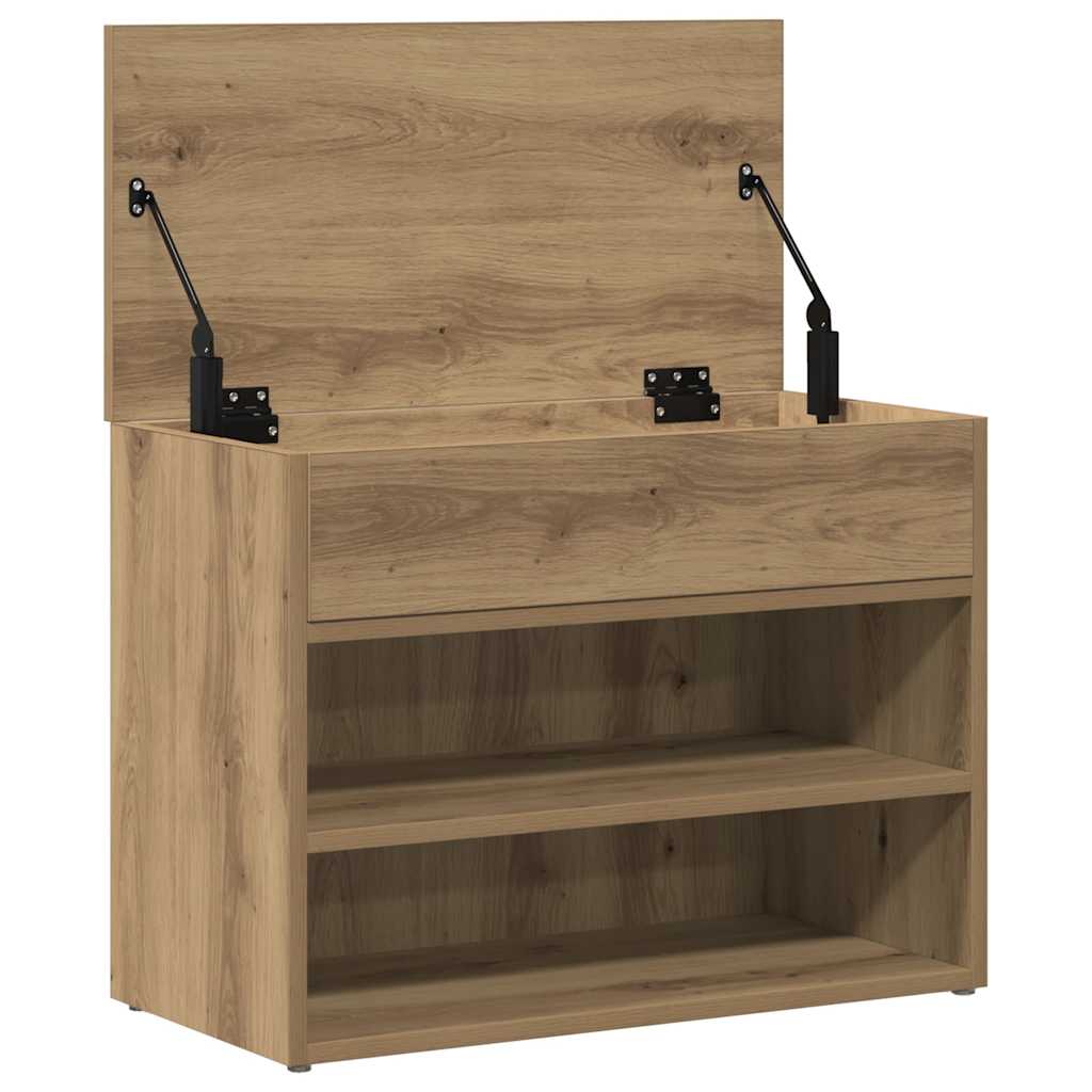 Scarpiera Rovere Artigianale 60x30x45 cm in Legno Multistrato