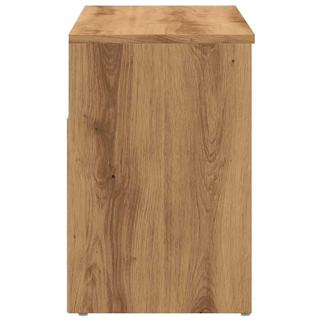 Scarpiera Rovere Artigianale 80x30x45 cm in Legno Multistrato