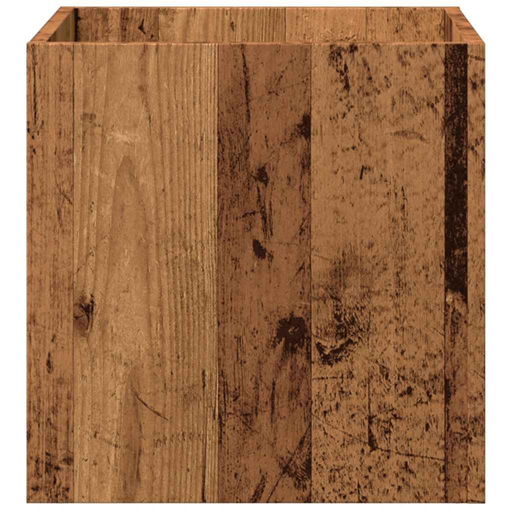 Fioriera Legno Antico 40x40x40 cm in Legno Multistrato