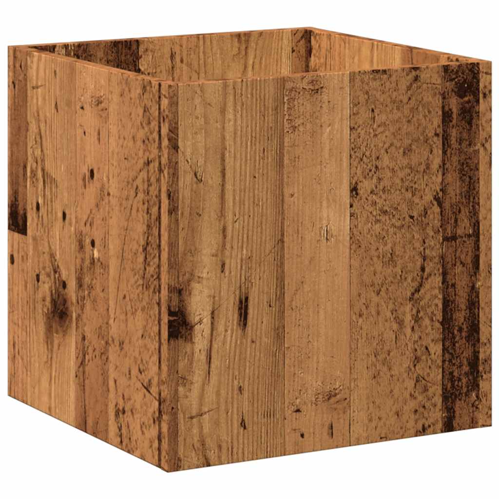 Fioriera Legno Antico 40x40x40 cm in Legno Multistrato