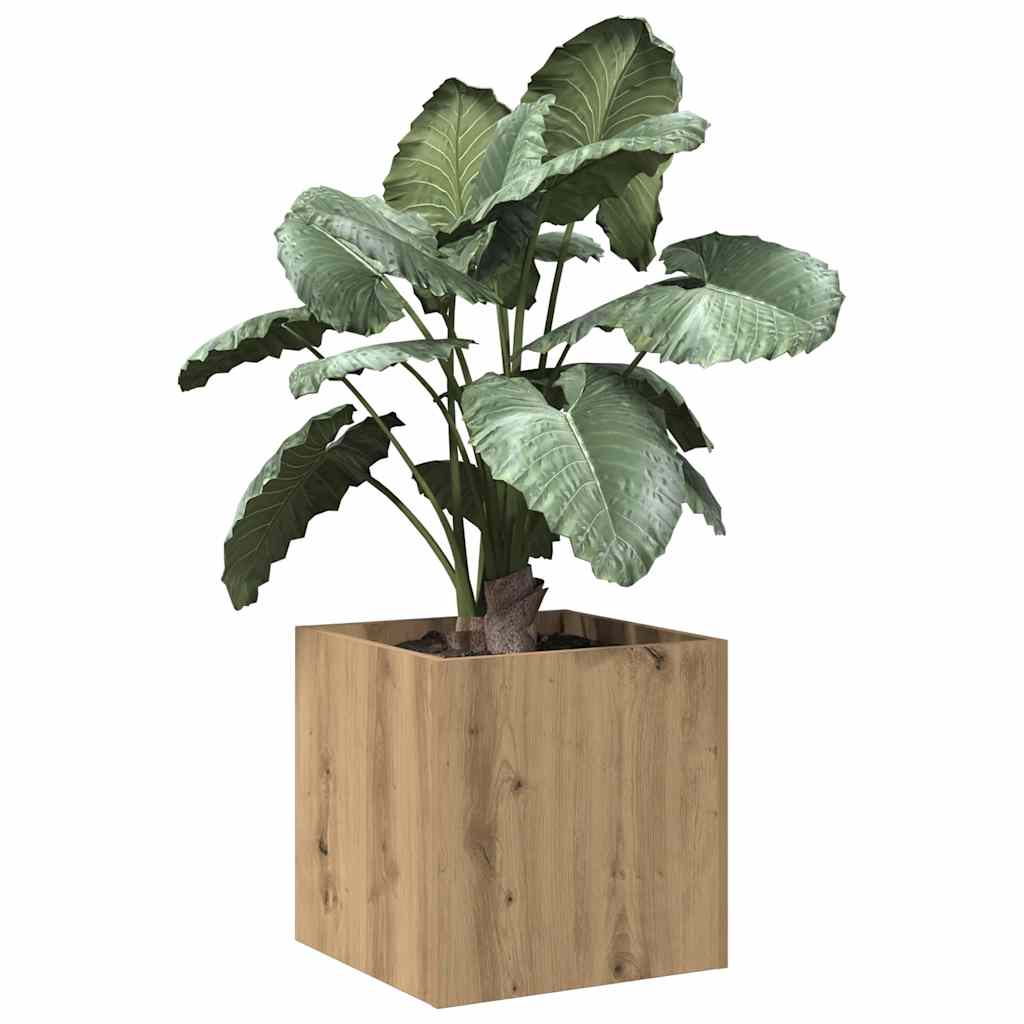 Fioriera Rovere Artigianale 40x40x40 cm in Legno Multistrato