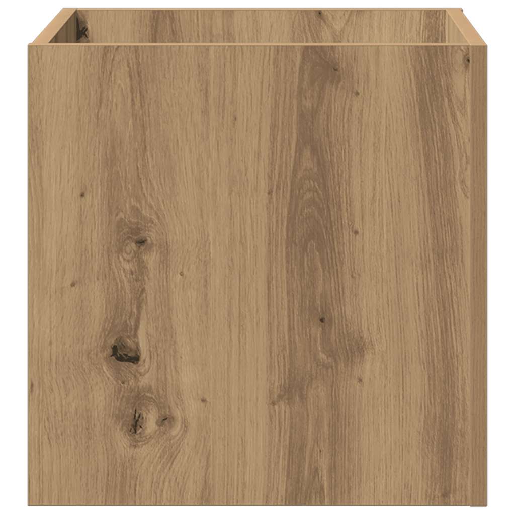 Fioriera Rovere Artigianale 40x40x40 cm in Legno Multistrato