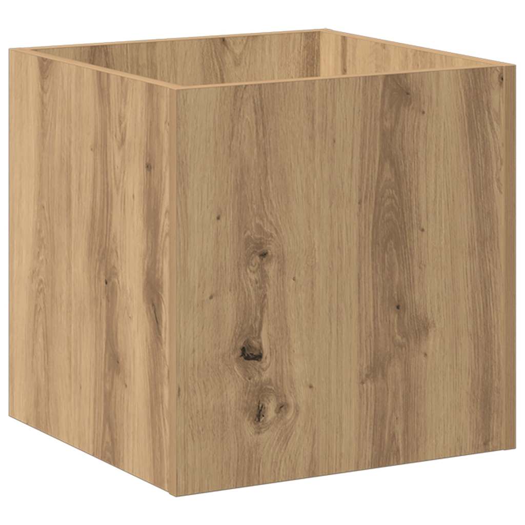 Fioriera Rovere Artigianale 40x40x40 cm in Legno Multistrato