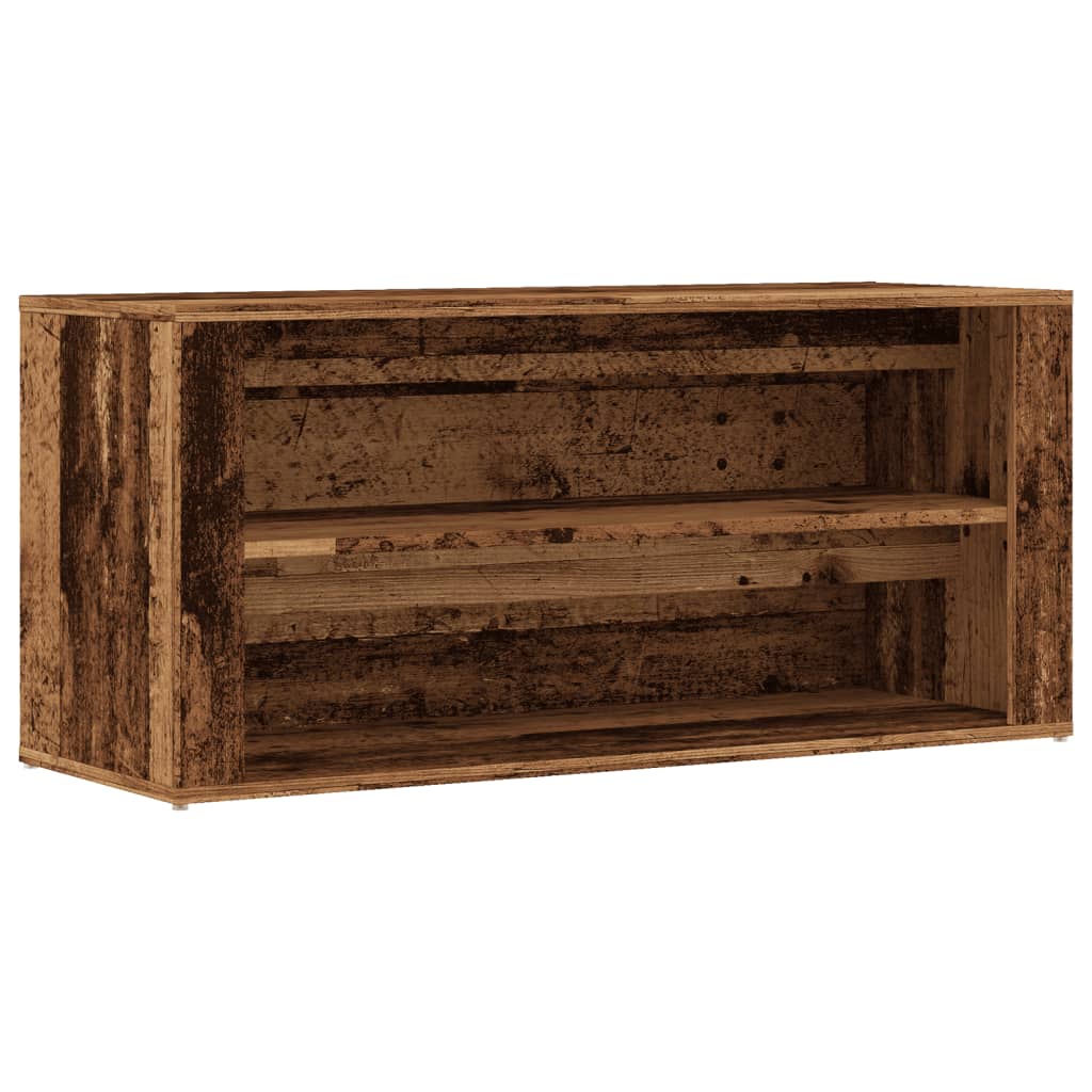 Scarpiera Legno Vecchio 100x35x45 cm in Truciolato