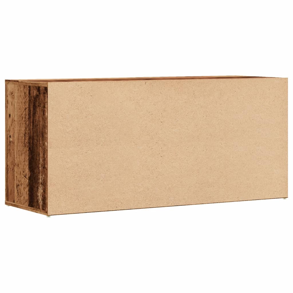 Scarpiera Legno Vecchio 100x35x45 cm in Truciolato