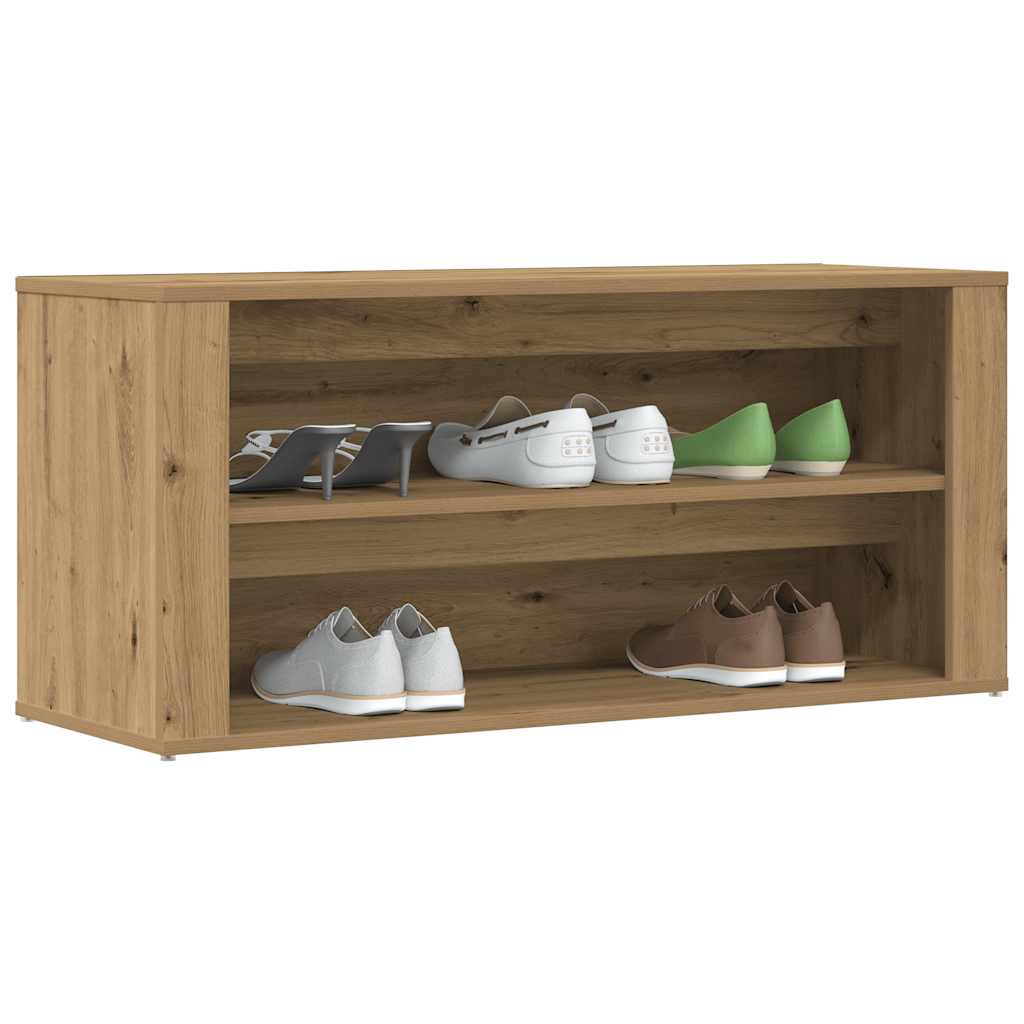 Scarpiera Rovere Artigianale 100x35x45 cm in Truciolato