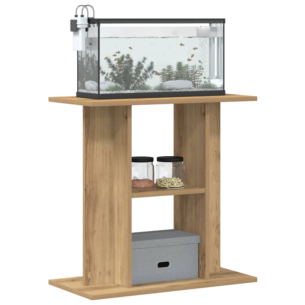 Supporto Acquario 60x30x60 cm Multistrato Rovere Artigianale