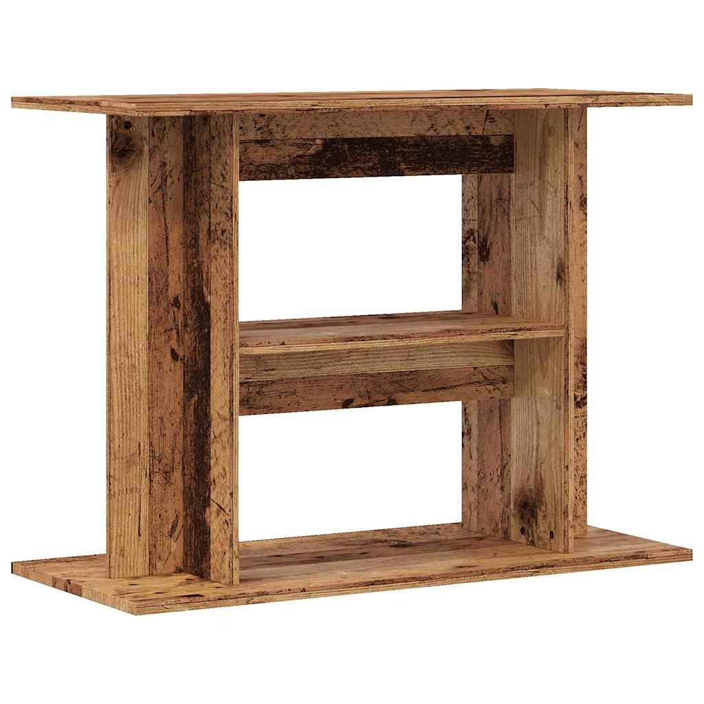 Supporto per acquario in legno antico 80x35x60 cm in legno ingegnerizzato